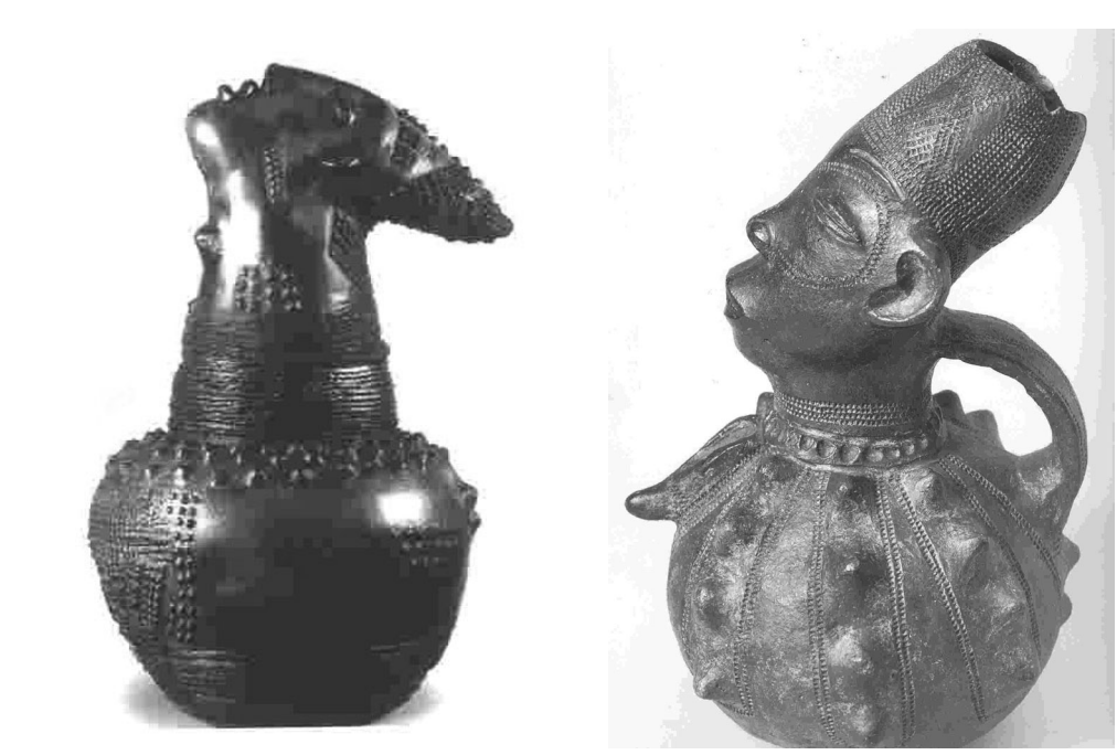 Two pots side by side. 